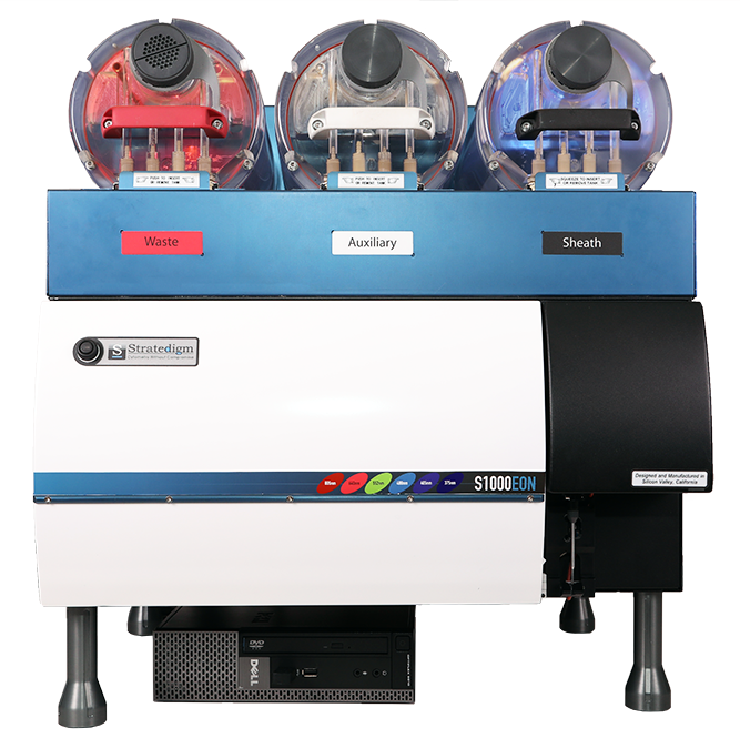 Front View of Stratedigm S1000EXi 4 Laser, 18 Color Flow Cytometer